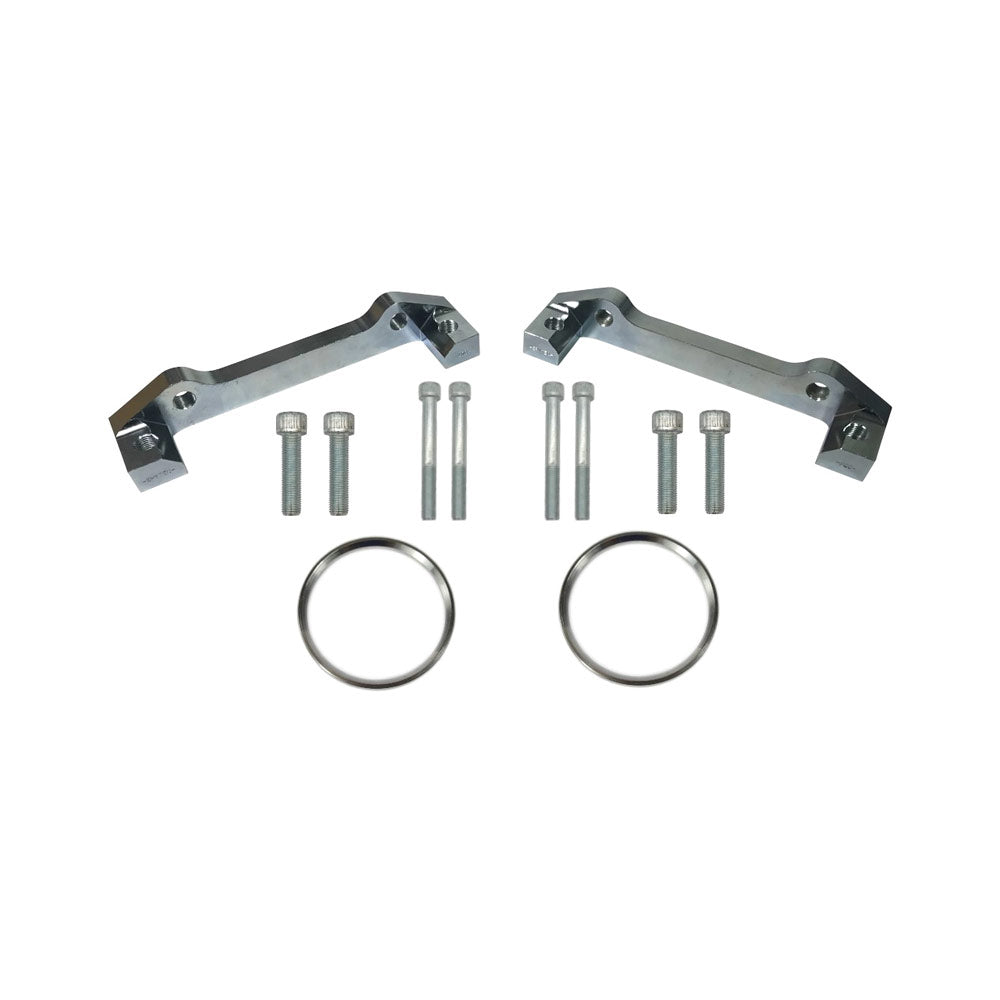 EPYTEC Bremssattel Adapter passend für VW Golf 7 8 Passat Touran / Audi A3 / Skoda Octavia / Seat Leon für 4-Kolben Porsche Sattel mit 390x36mm Bremsscheibe Vorderachse