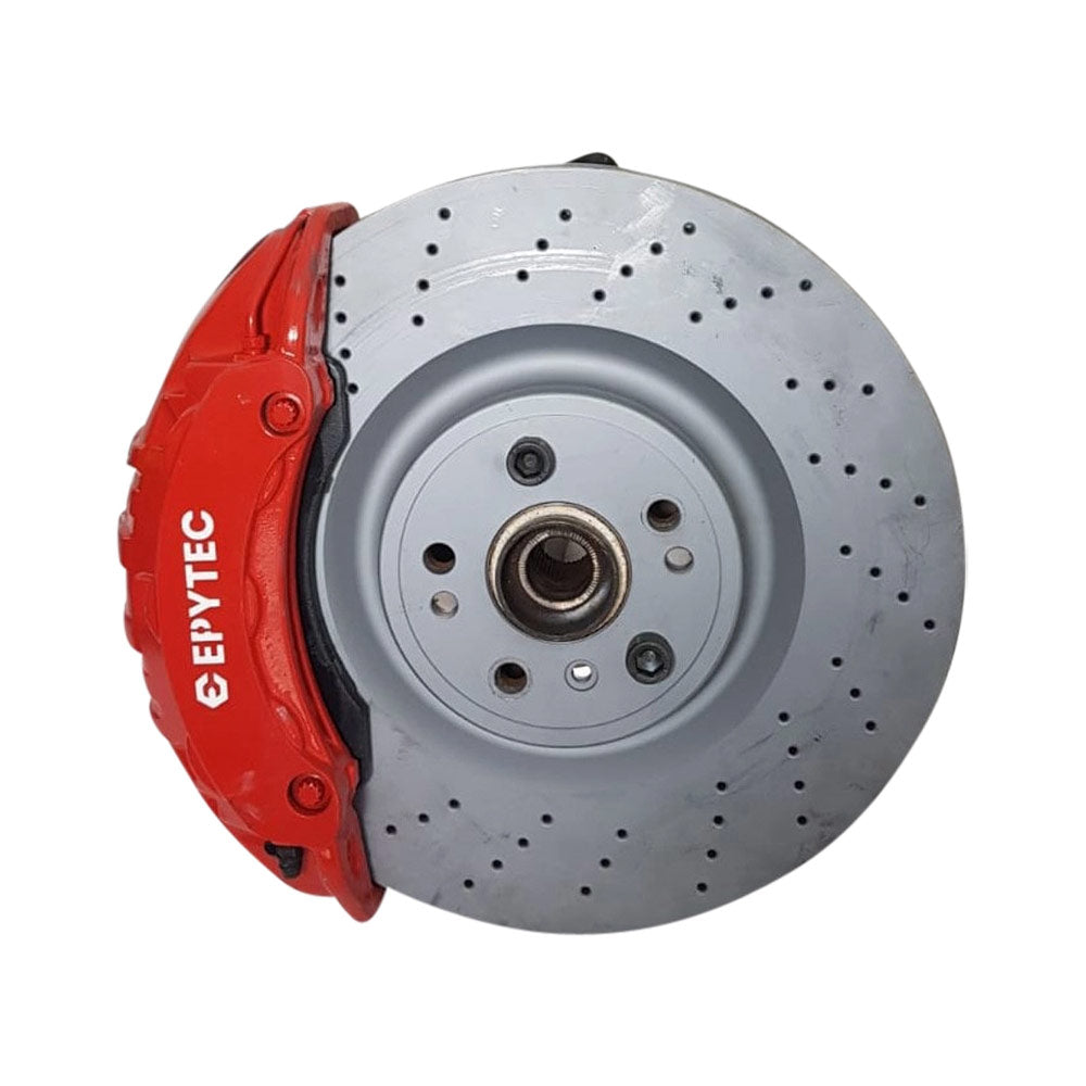 EPYTEC Bremssattel Adapter passend für VW Golf 5 6 Caddy Jetta Scirocco Touran / Audi A1 8X A3 8P TT 8J / Seat Leon Altea für 6-Kolben Porsche Sattel mit 375x36mm Bremsscheibe Vorderachse