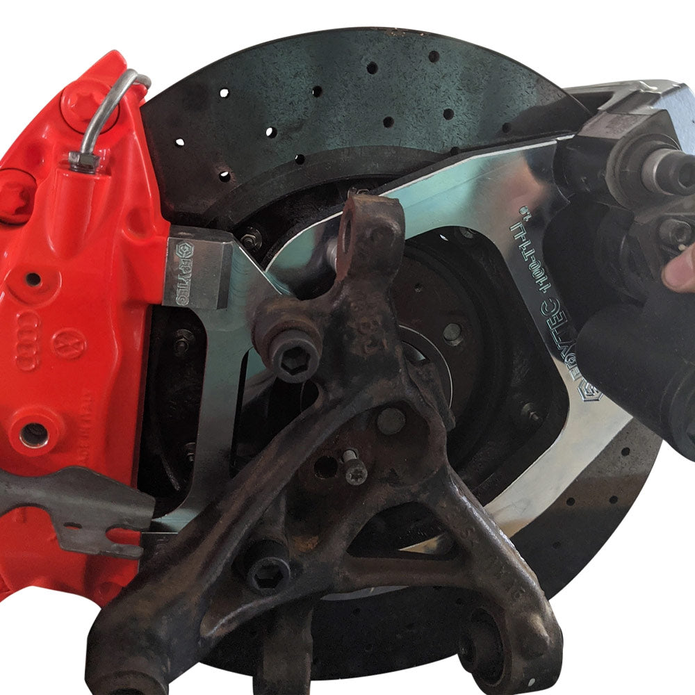 EPYTEC Bremssattel Adapter passend für VW Golf 7 8 / Audi A3 S1 / Skoda Octavia / Seat Leon für Audi R8 Keramik Bremsanlage Hinterachse