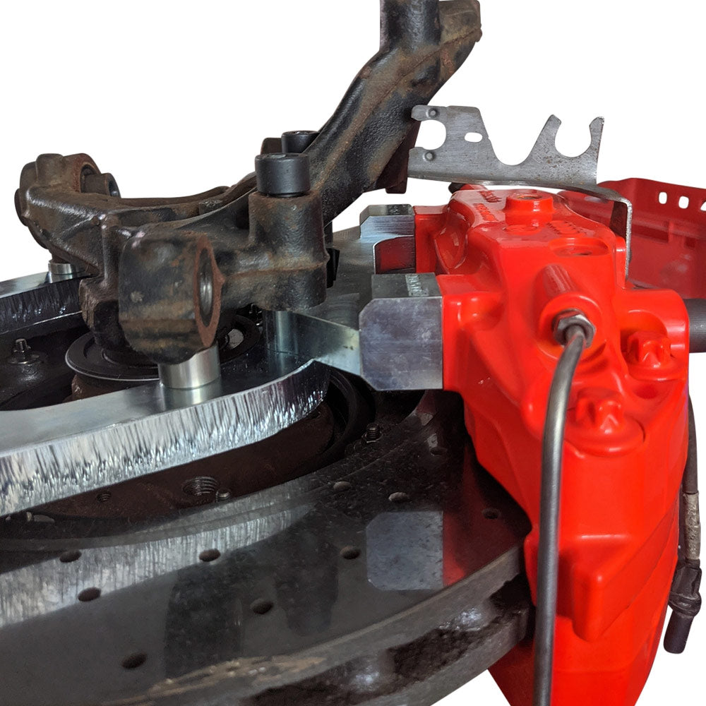 EPYTEC Bremssattel Adapter passend für VW Golf 7 8 / Audi A3 S1 / Skoda Octavia / Seat Leon für Audi R8 Keramik Bremsanlage Hinterachse