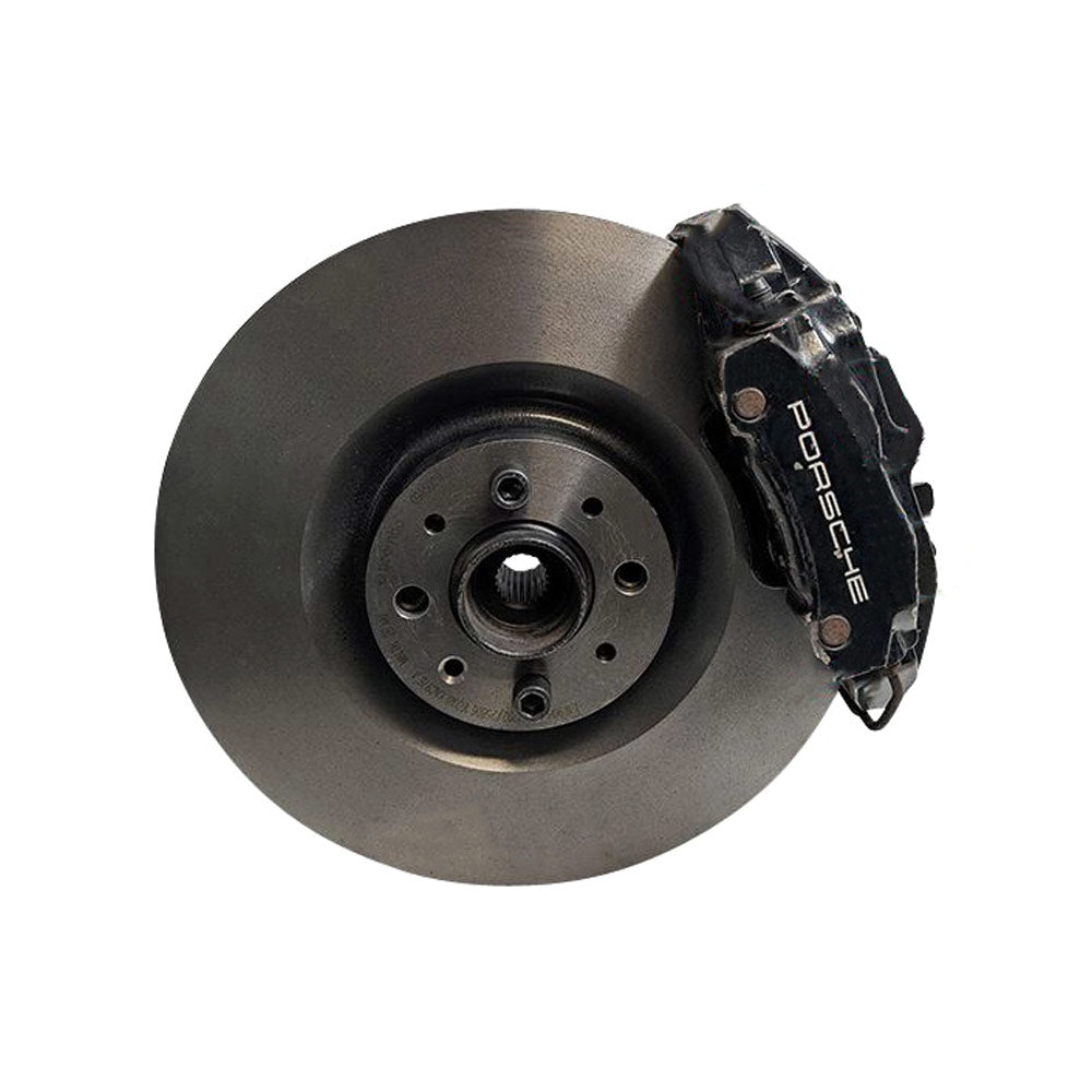 EPYTEC Bremssattel Adapter passend für VW Golf 1 Caddy Scirocco Jetta für 4-Kolben Porsche Sattel mit 330x28mm Bremsscheibe Vorderachse