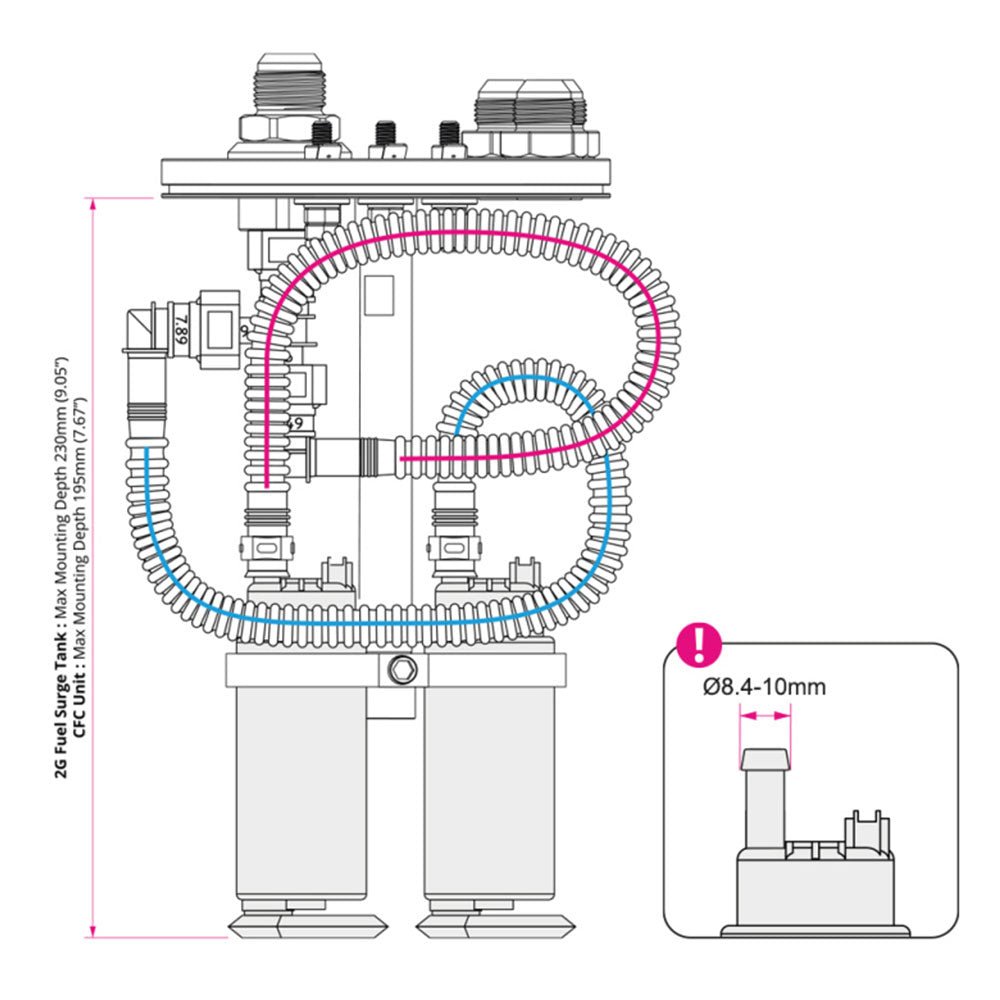 NUKE PERFORMANCE Montagesatz für Kraftstoffpumpe im Tank - PARTS33 GmbH