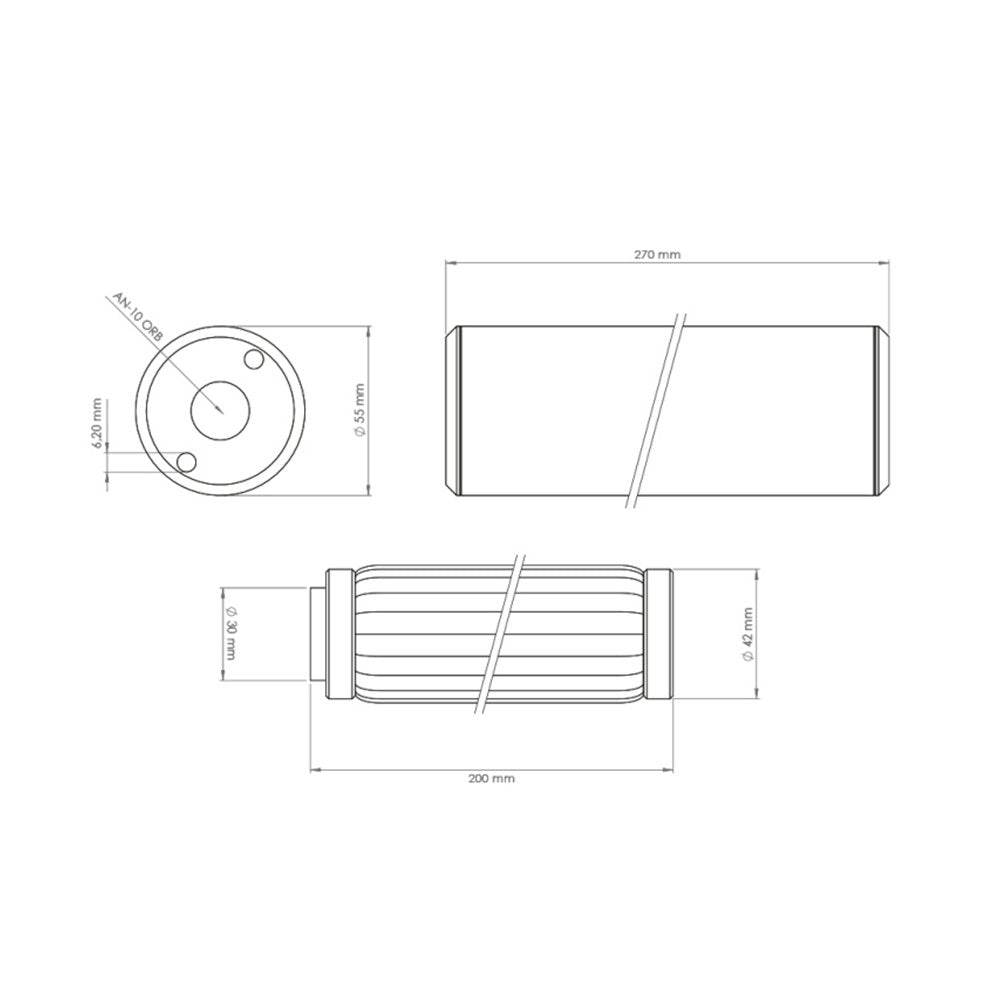 NUKE PERFORMANCE PF200 10AN Kraftstofffilter - PARTS33 GmbH