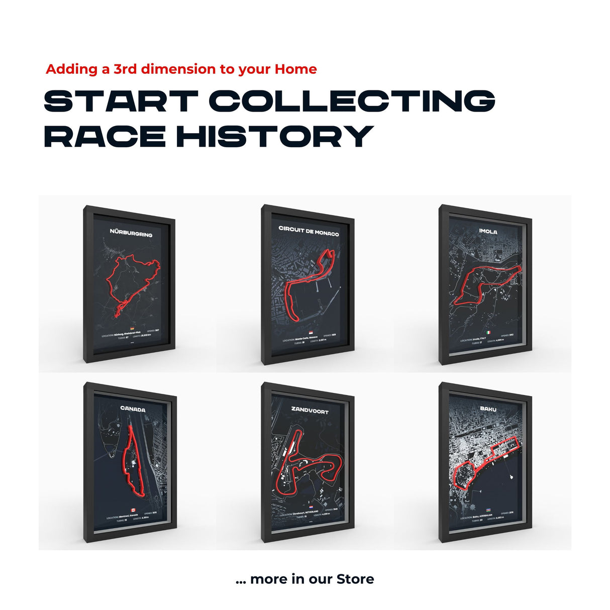 AP10 TT Circuit Assen 3D Poster (gerahmt)
