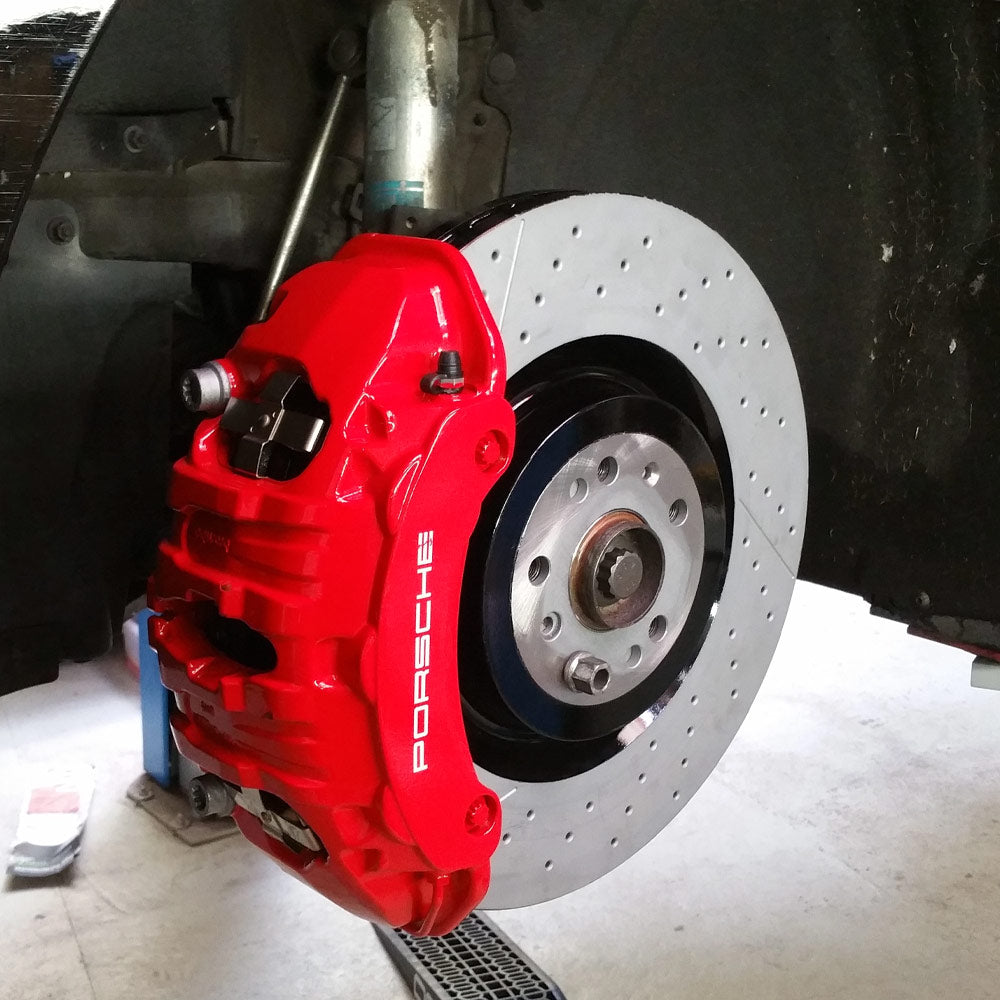 EPYTEC Bremssattel Adapter passend für VW Golf 7 8 Passat Touran / Audi A3 / Skoda Octavia / Seat Leon für 4-Kolben Porsche Sattel mit 390x36mm Bremsscheibe Vorderachse