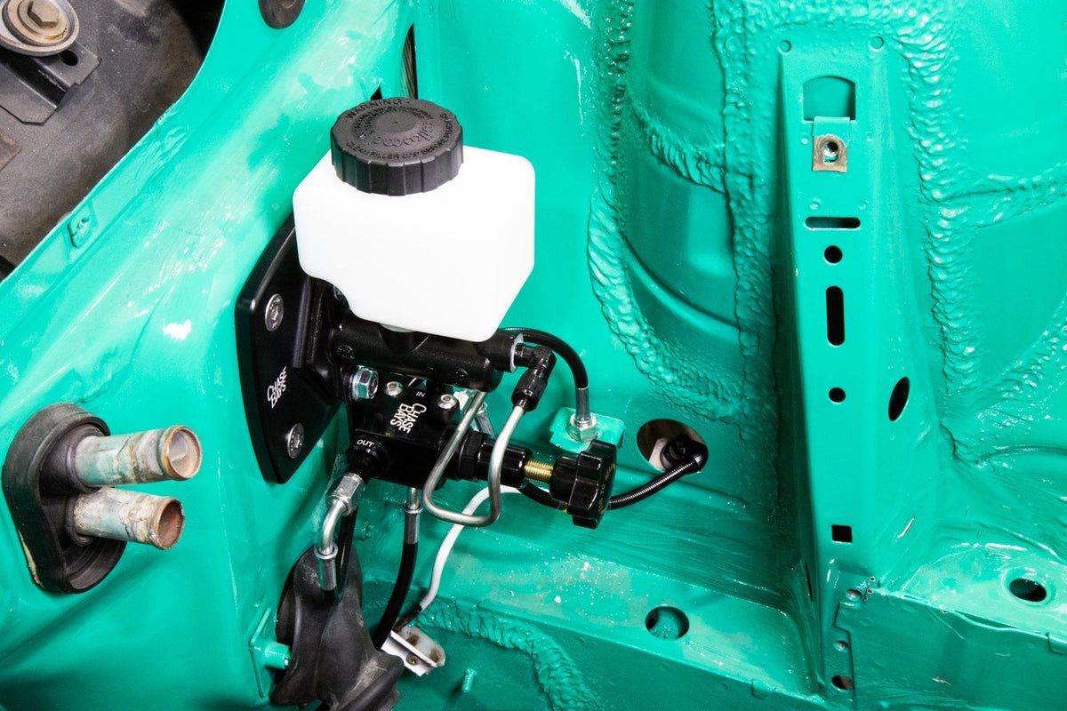 CHASE BAYS Bremsleitung Relocation Kit für Brake Booster Eliminator passend für BMW E30