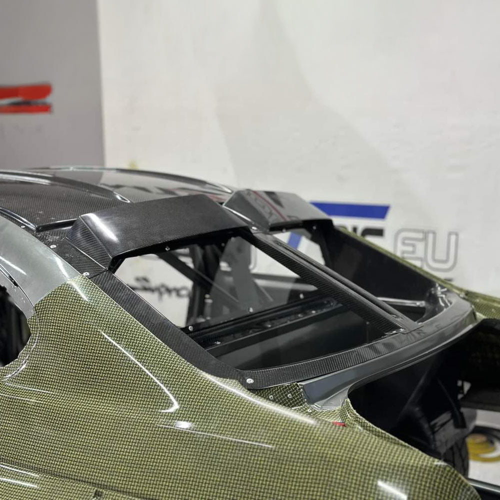 DIVERIKS PERFORMANCE Heckscheiben Rahmen Belüftung passend für BMW E92