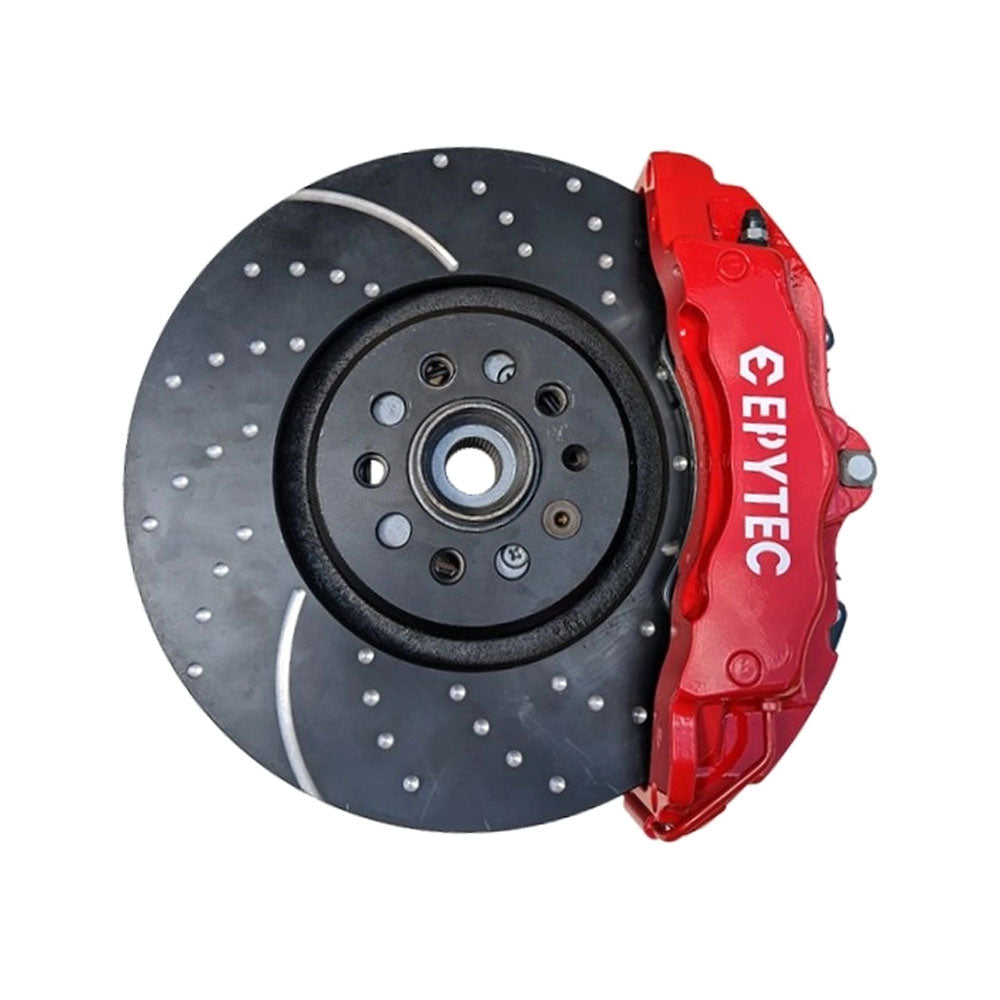 EPYTEC Bremsanlagen Kit passend für VW Golf 3 Passat Corrado / Seat Toledo auf 6-Kolben Porsche ZR17 Sattel mit 334x32mm Bremsscheibe Vorderachse