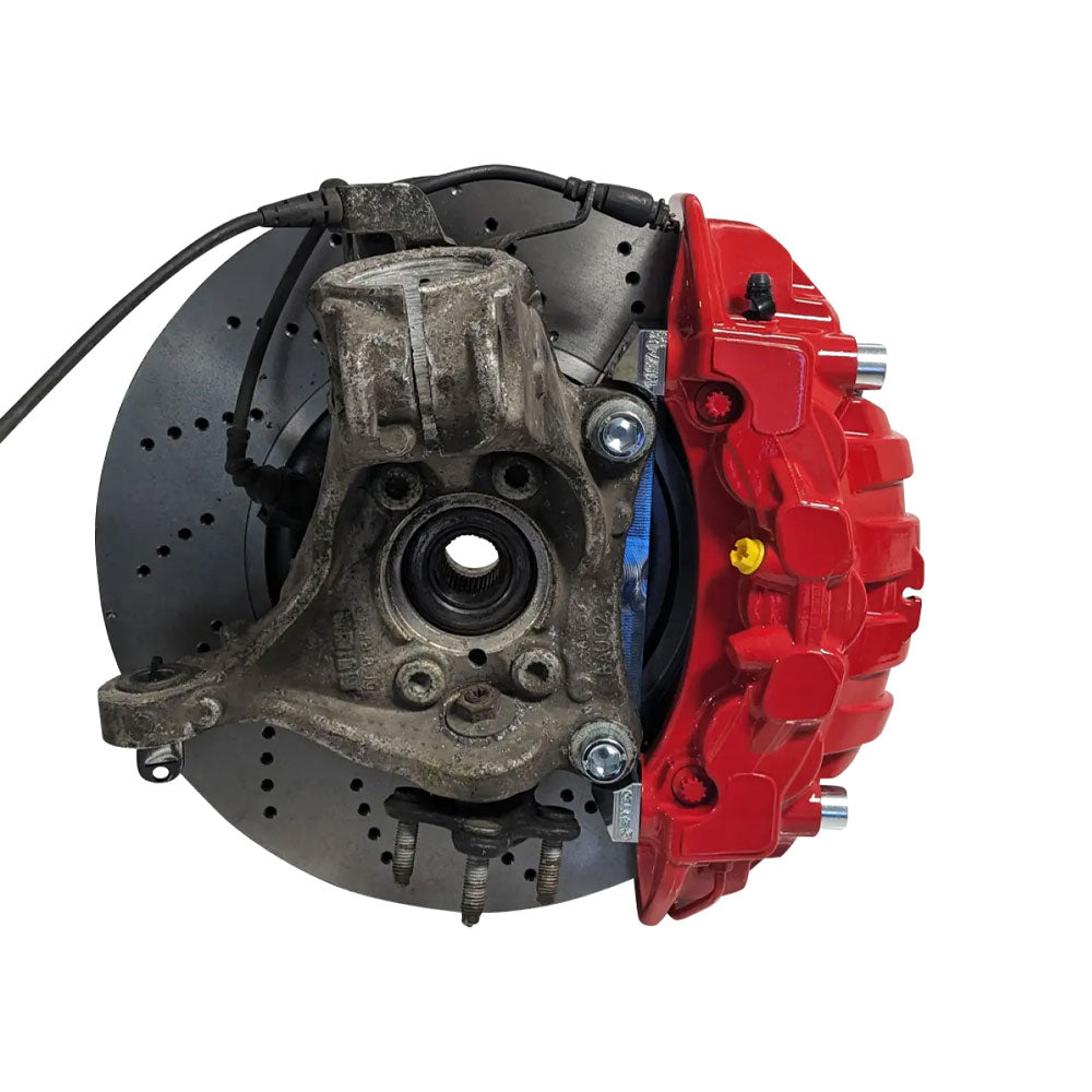 EPYTEC Bremsanlagen Kit passend für VW Golf 7 8 Passat Tiguan / Audi A3 / Skoda Octavia / Seat Leon auf 6-Kolben Porsche Sattel mit 360x36mm Bremsscheibe Vorderachse