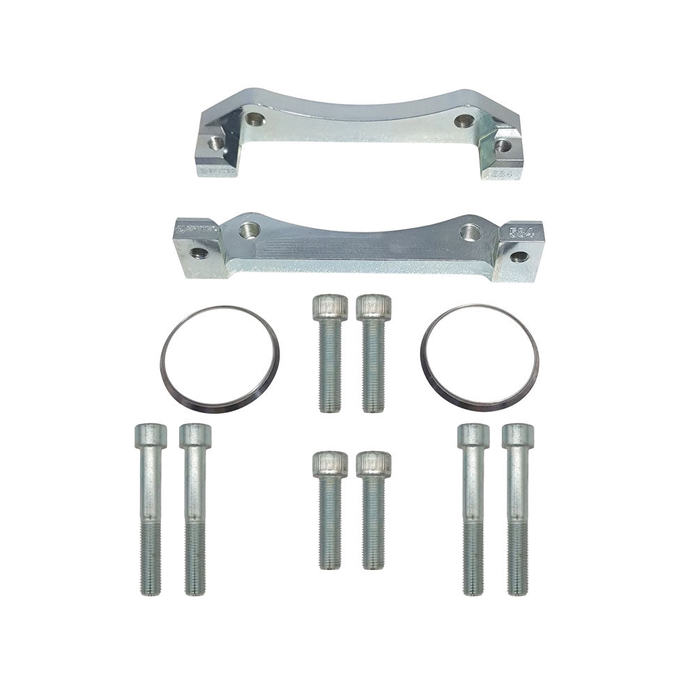 EPYTEC Bremssattel Adapter passend für VW Golf 7 Passat Touran Arteon / Audi A3 Q2 / Skoda / Seat für 8-Kolben RS4 Sattel mit 360x32mm Bremsscheibe Vorderachse