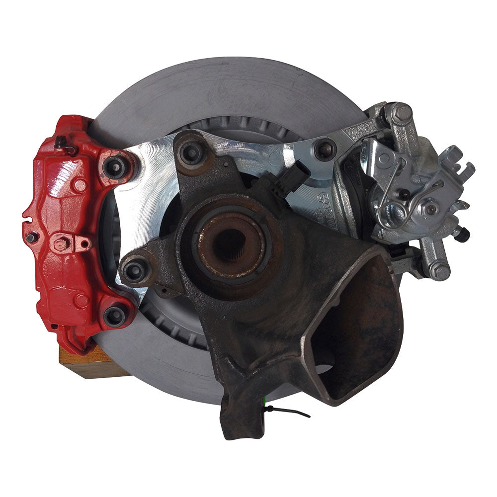 EPYTEC Bremssattel Adapter passend für VW T5 T6 für 4-Kolben Porsche Sattel mit 356x22mm Bremsscheibe Hinterachse
