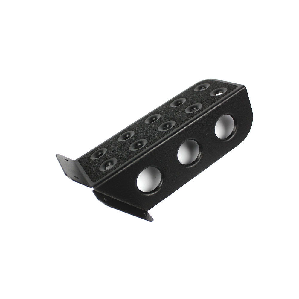 FAMEFORM Trittbrett Fußstütze Fahrer Universal Schwarz (Edelstahl)