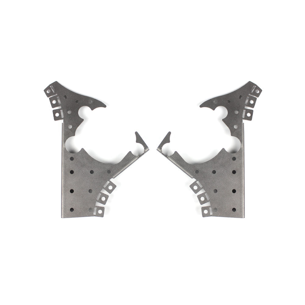 FAMEFORM Verstärkungsbleche Einschweissbleche Längslenker Aufnahme V2 passend für BMW E36 Hinterachse (Stahl)