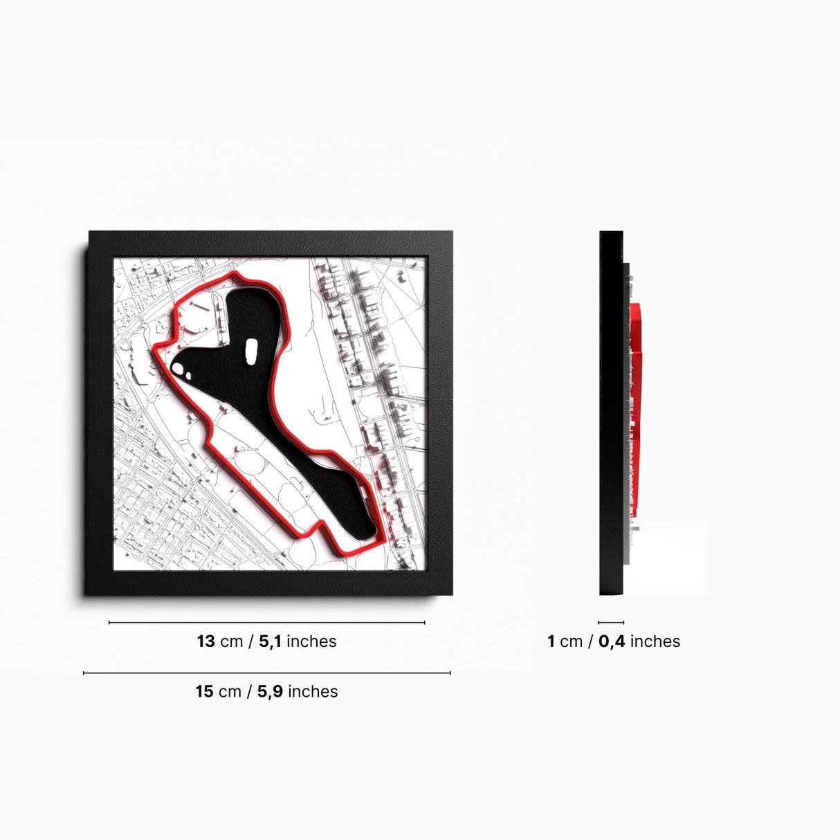 AP10 Suzuka 3D Tile (gerahmt)