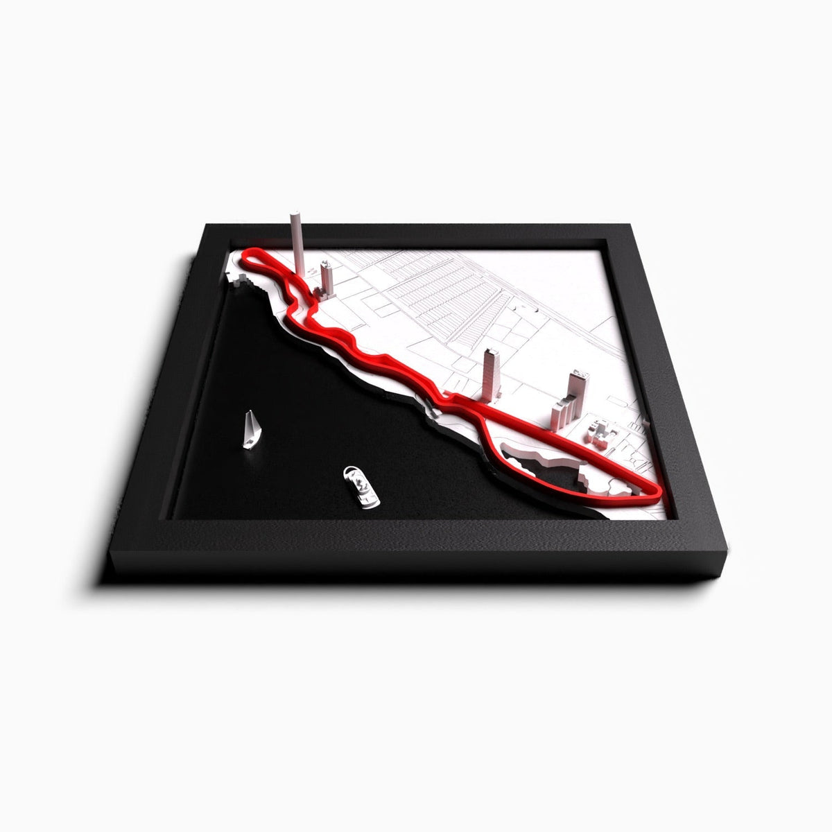 AP10 Jeddah 3D Tile (gerahmt)