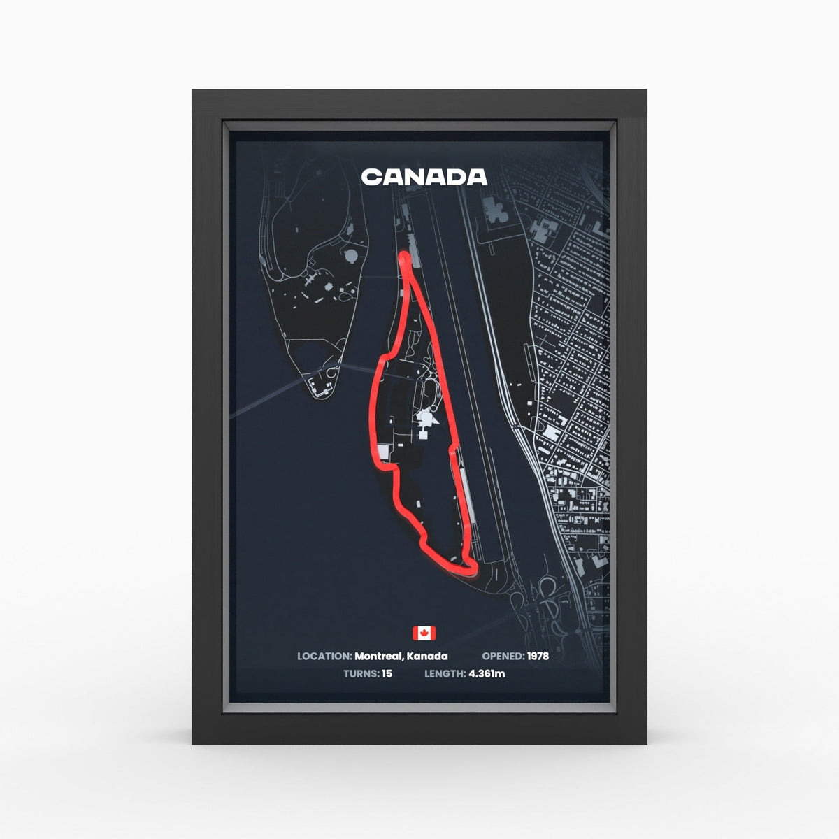 AP10 Kanada 3D Poster (gerahmt)