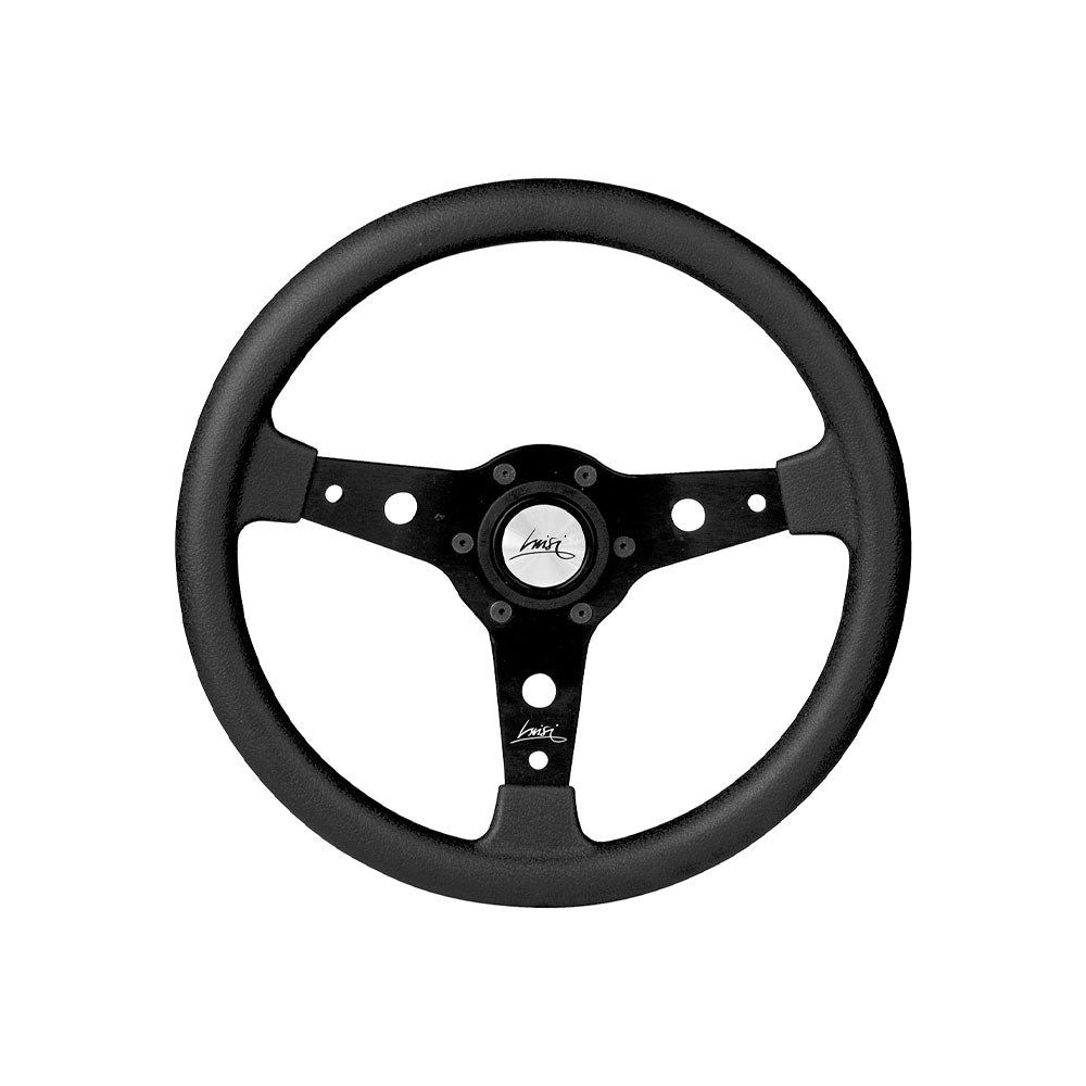 LUISI Falcon 340 Sportlenkrad Kunstleder schwarz (flach geschüsselt / mit TÜV)