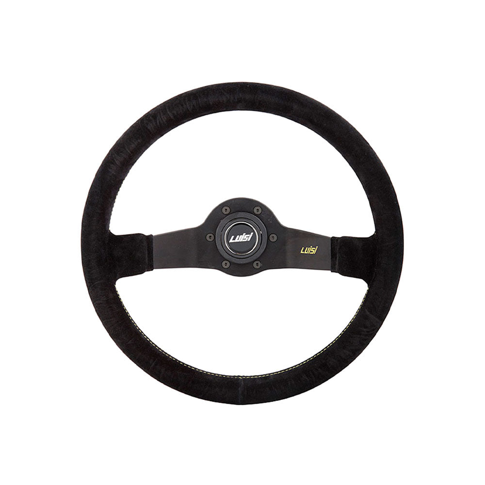 LUISI Jet Sportlenkrad Wildleder schwarz (tief geschüsselt)