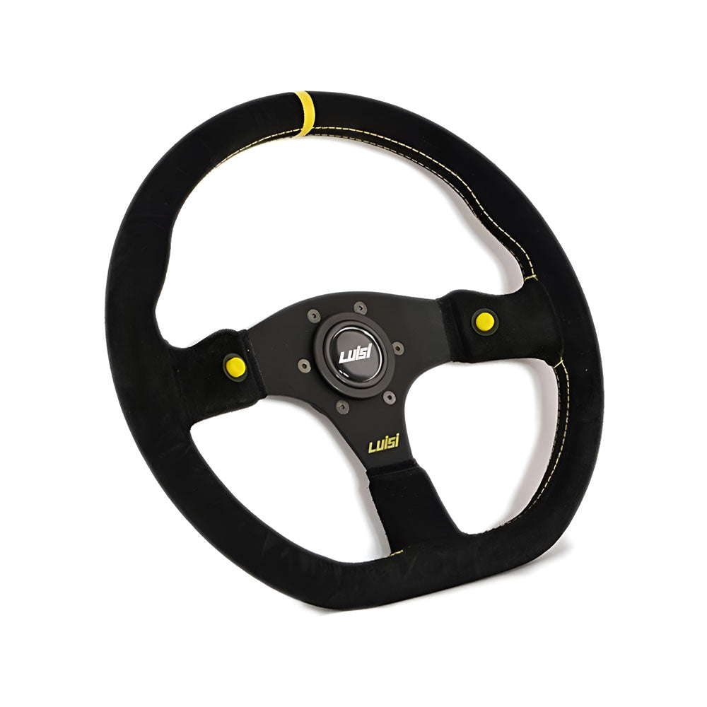 LUISI Stealth Race HP YS Sportlenkrad Wildleder schwarz (flach geschüsselt / mit TÜV)