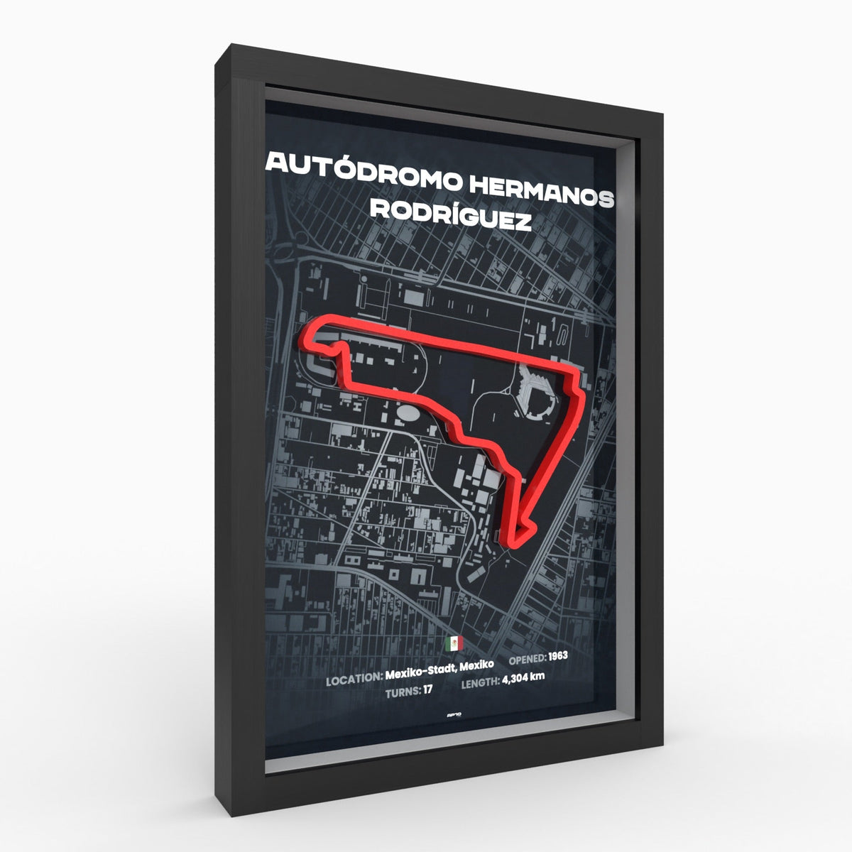 AP10 Mexico 3D Poster (gerahmt)