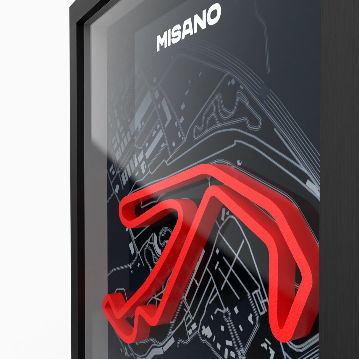 AP10 Misano 3D Poster (gerahmt)