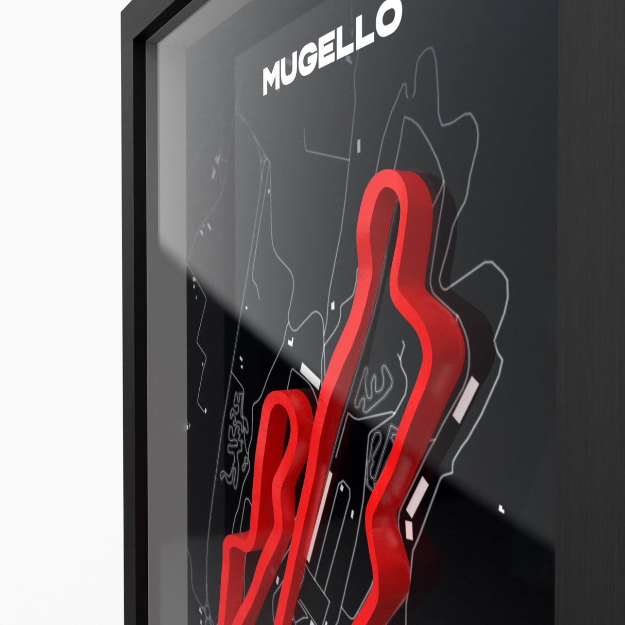 AP10 Mugello 3D Poster (gerahmt)