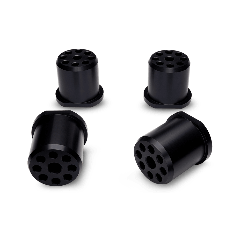 PMC MOTORSPORT Tonnenlager Buchsen Set starr passend für BMW E36 Hinterachsträger (Aluminium)