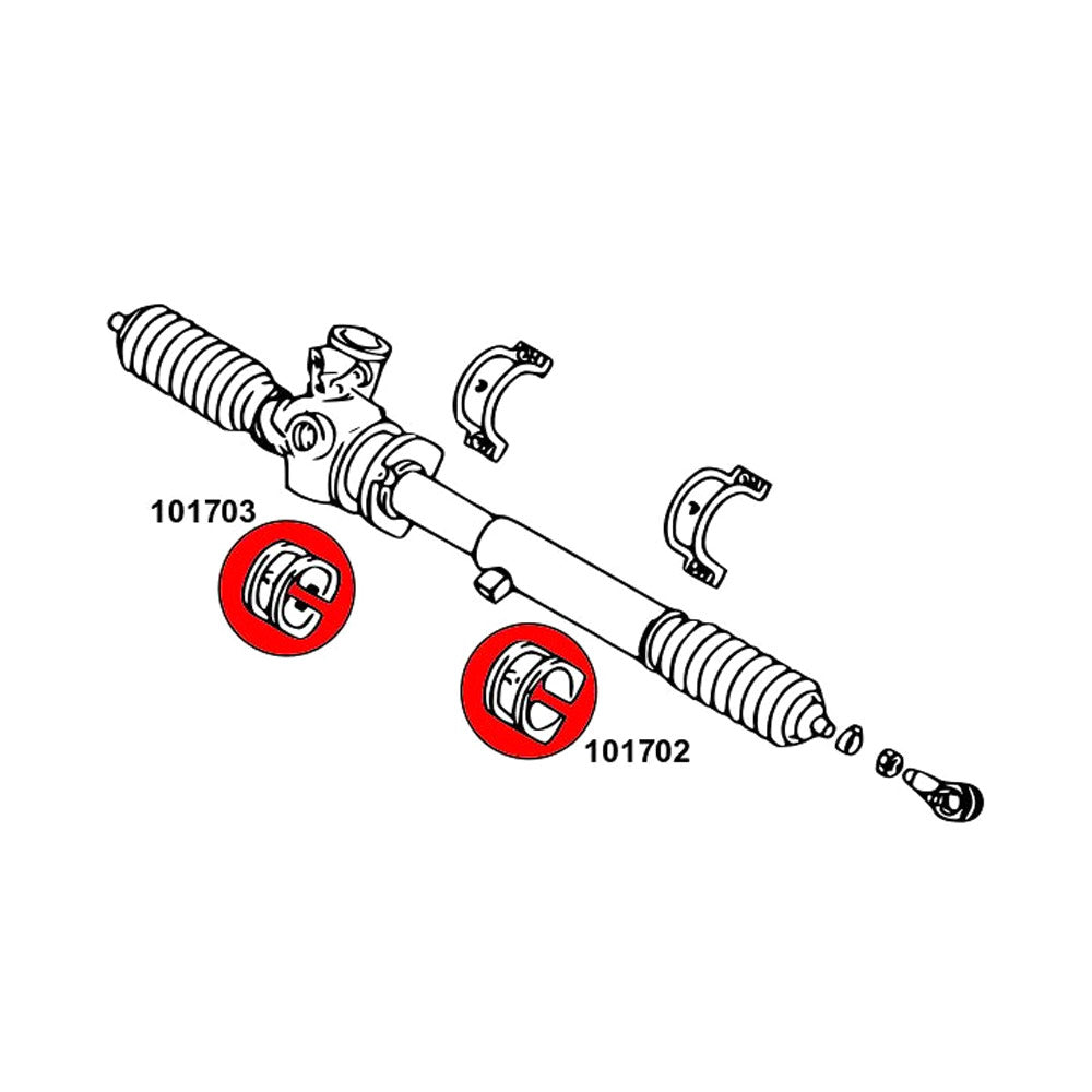STRONGFLEX Buchsen Set passend für Mazda RX-7 FD Vorderachse & Hinterachse (PU)