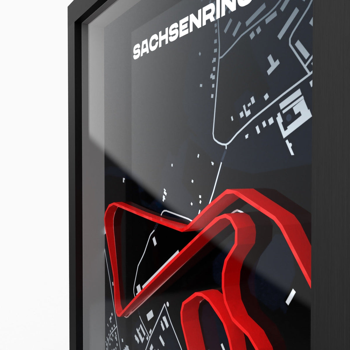 AP10 Sachsenring 3D Poster (gerahmt)