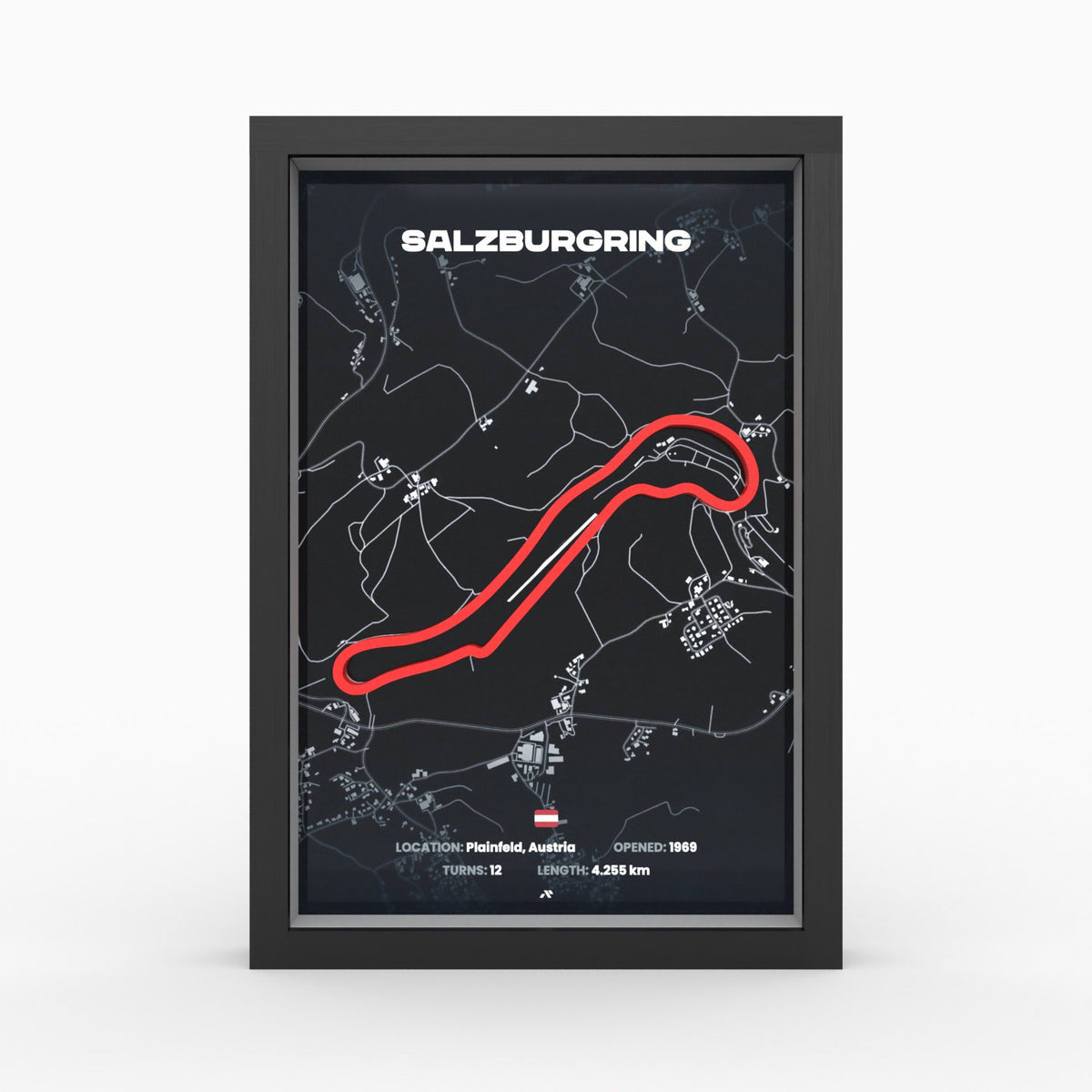 AP10 Salzburgring 3D Poster (gerahmt)