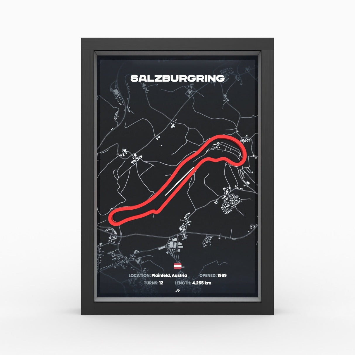 AP10 Salzburgring 3D Poster (gerahmt)