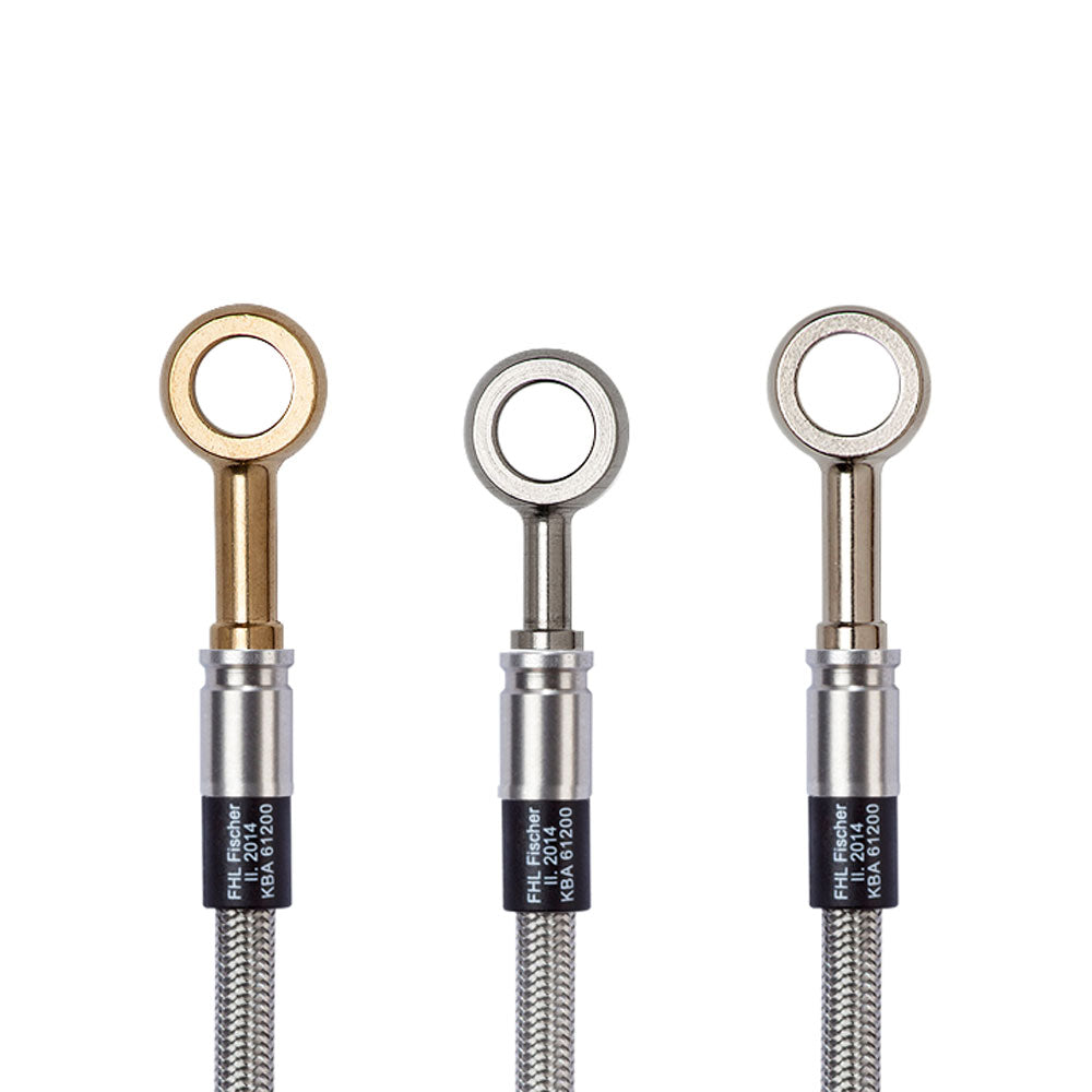 FISCHER STAHLFLEX Bremsleitung Set Bremssattel passend für Fiat 128