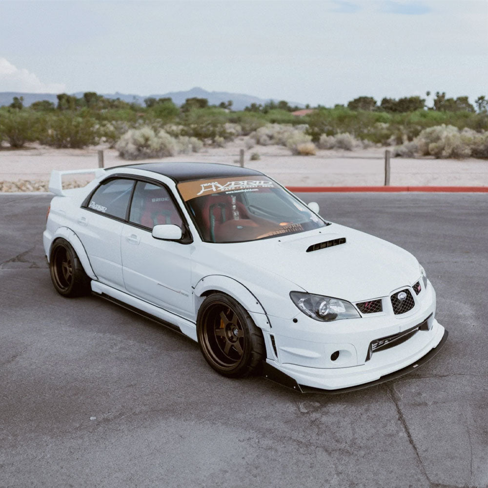 SEKCUSTOMS Widebody Overfender Kotflügelverbreiterung passend für Subaru Impreza WRX STI (mit cut-outs)