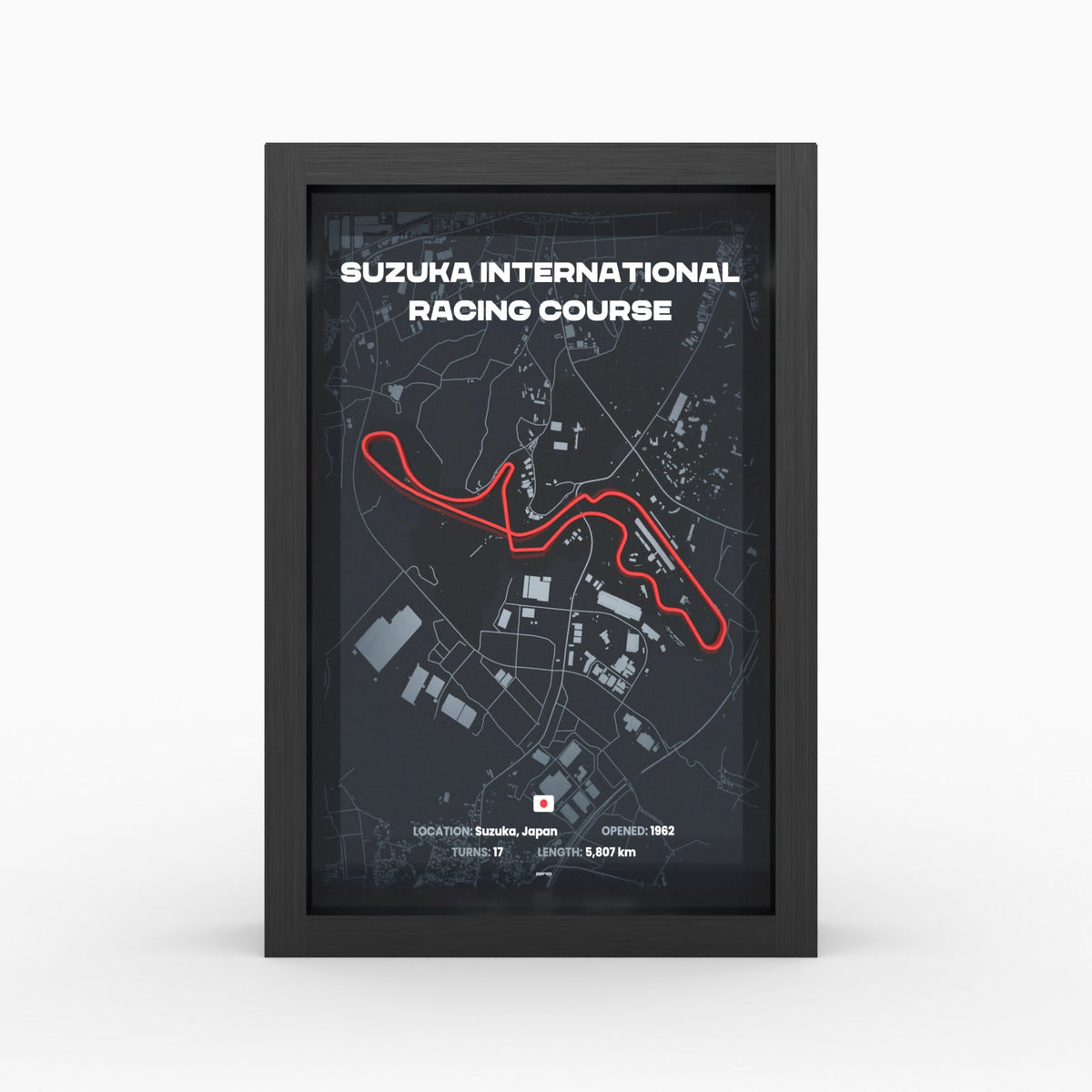 AP10 Suzuka 3D Poster (gerahmt)