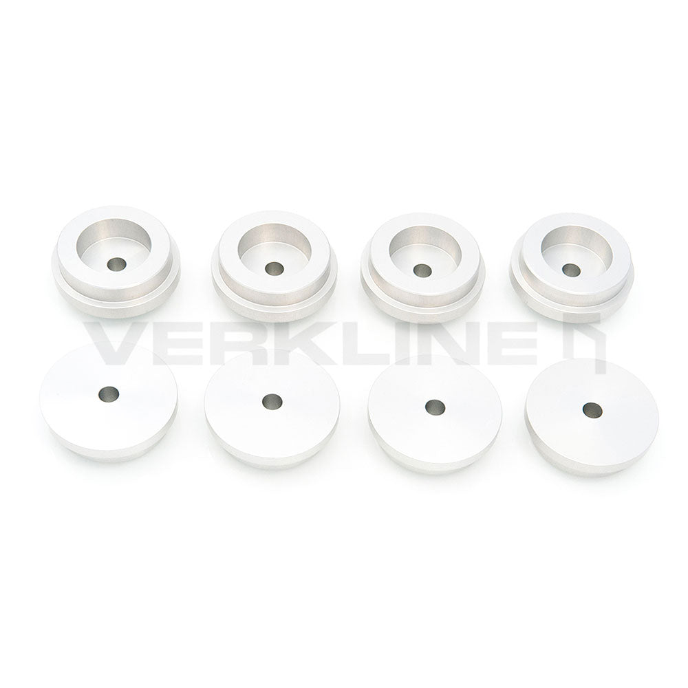 VERKLINE Buchsen Hinterachsträger passend für Audi A4 S4 RS4 B5 / B4 Quattro RS2 (Aluminium)