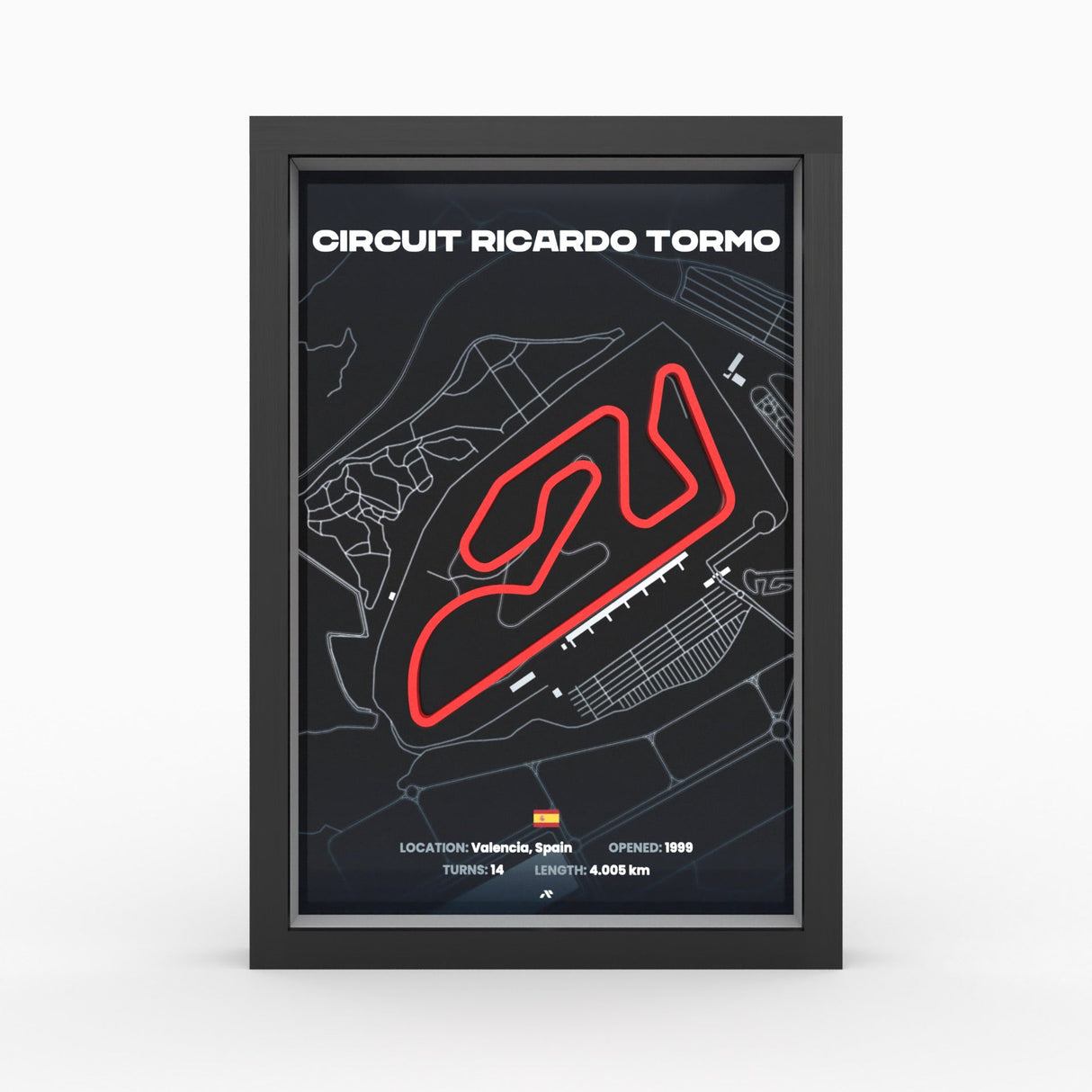 AP10 Valencia 3D Poster (gerahmt)