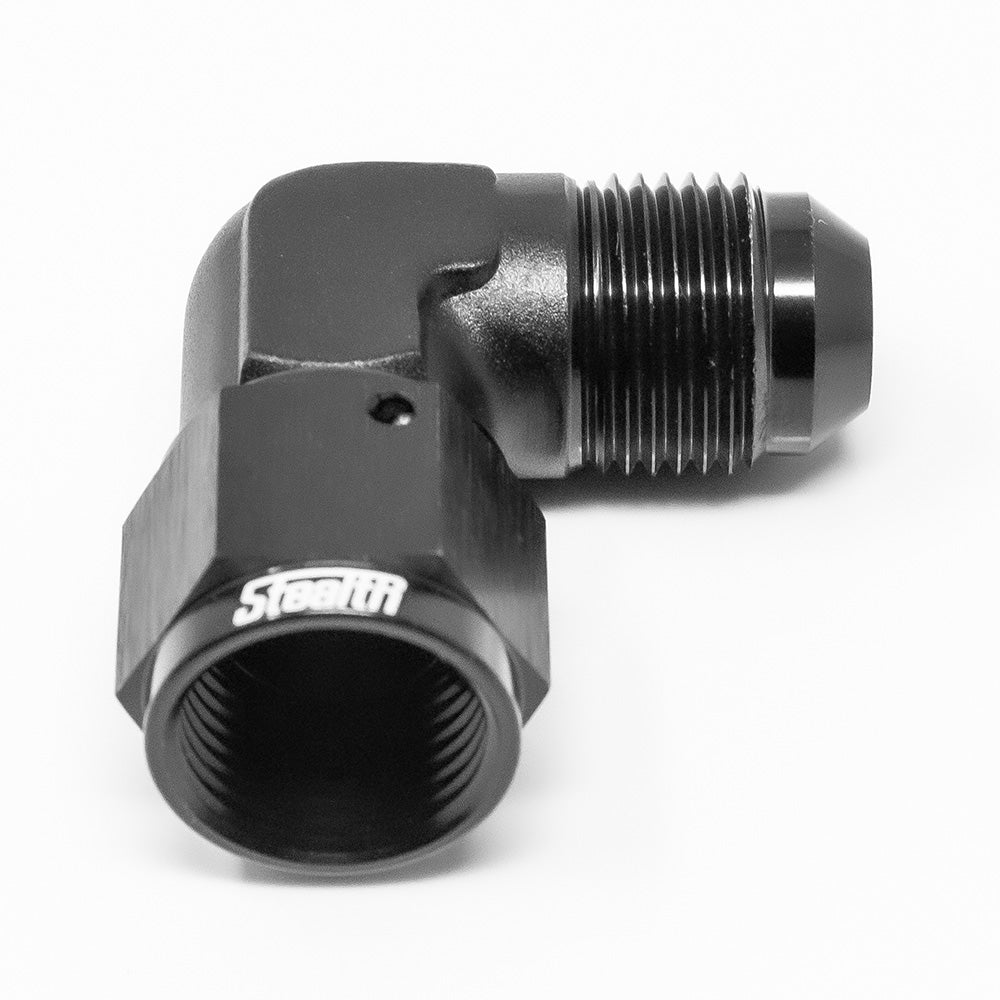 STEALTH - 90 Grad Dash/AN Verbinder drehbar weiblich/männlich (alle Größen / Aluminium)