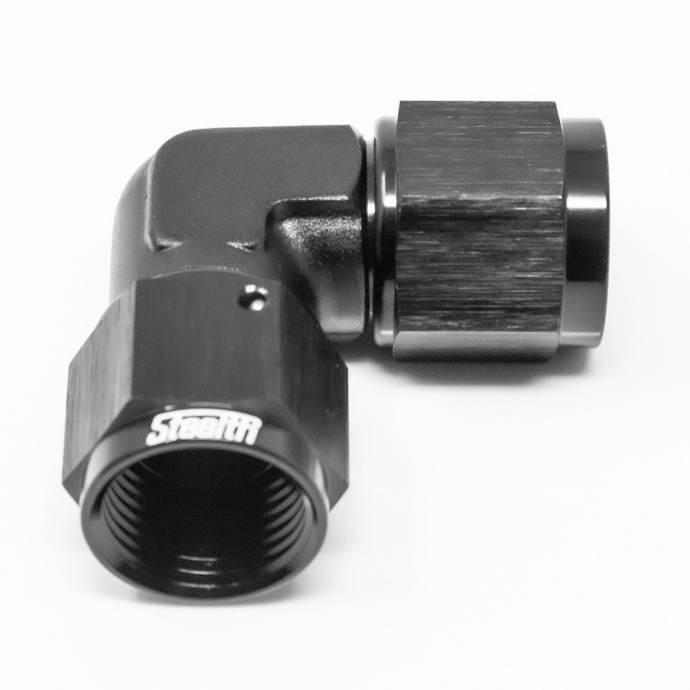 STEALTH - 90 Grad Dash/AN Verbinder drehbar weiblich/weiblich (alle Größen / Aluminium)