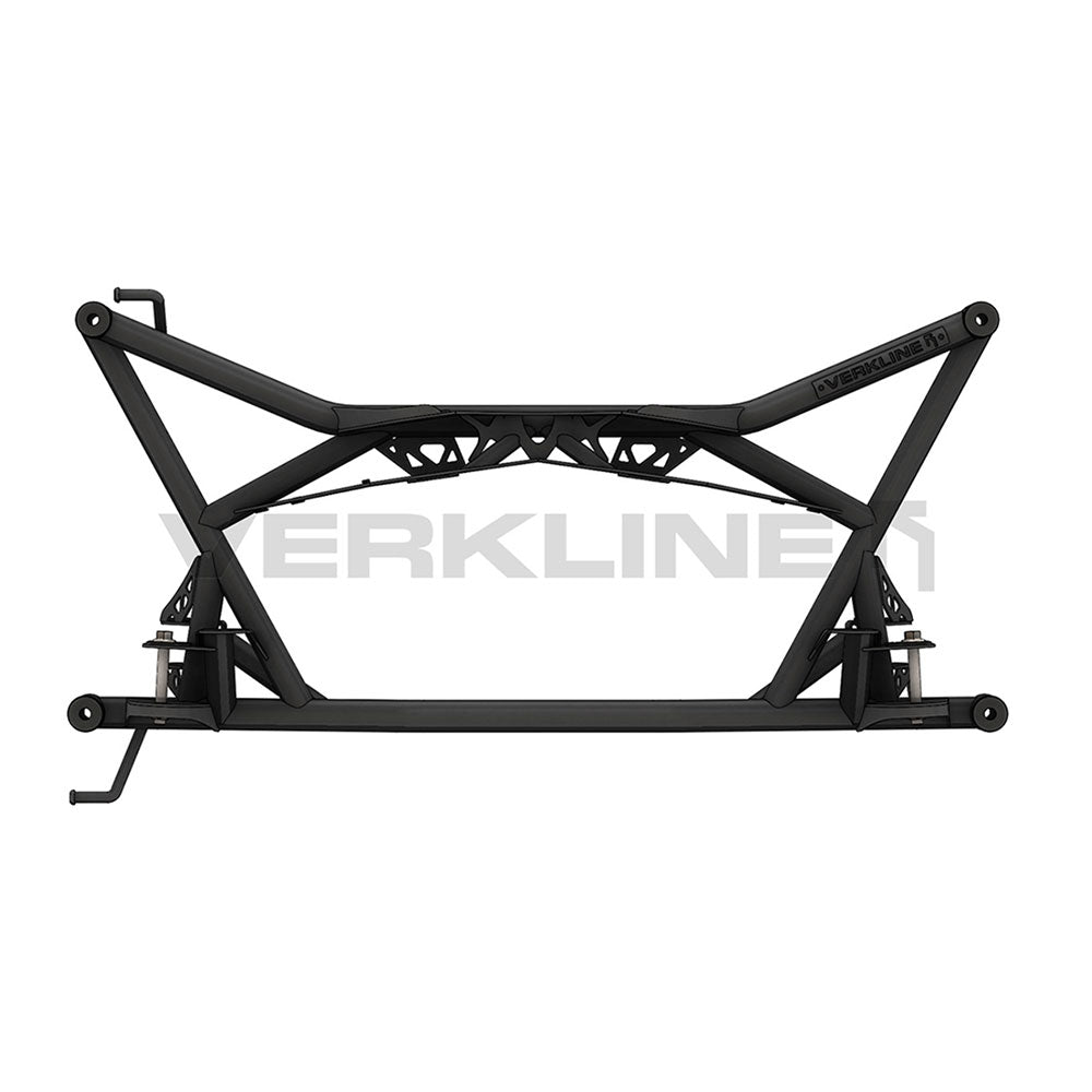 VERKLINE Leichtbau Achsträger Querlenker Set passend für Seat Leon 5F FWD einstellbar Uniball