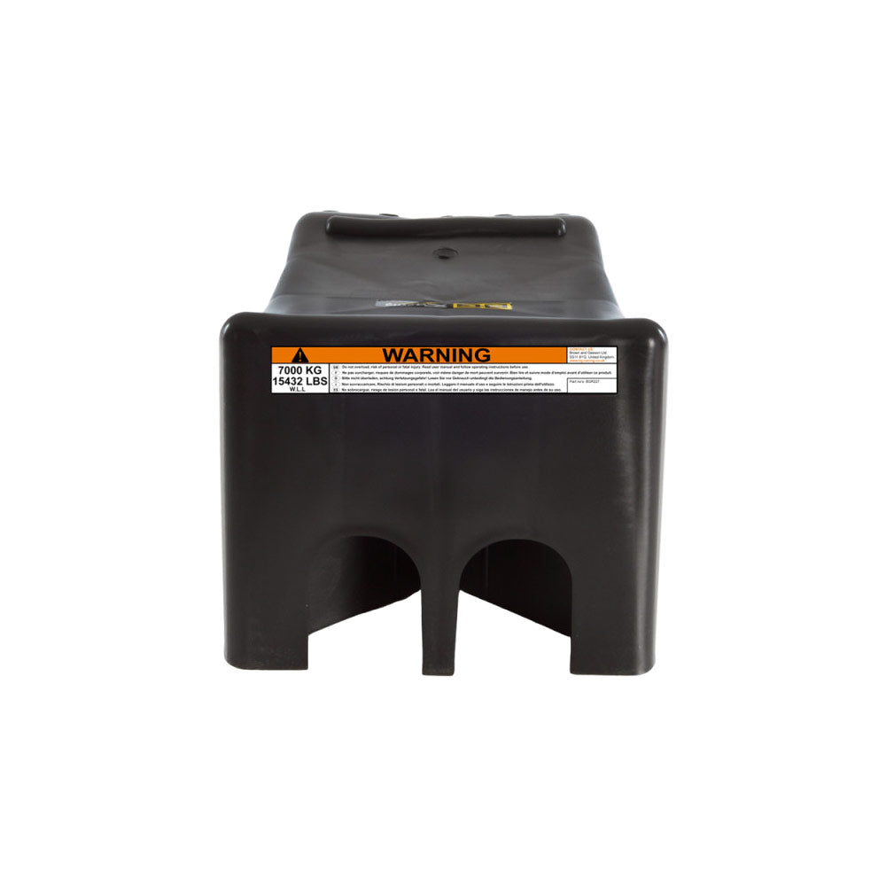 B-G RACING Auffahrrampe Anhänger Reifenwechselrampe schwarz (1 Stück)