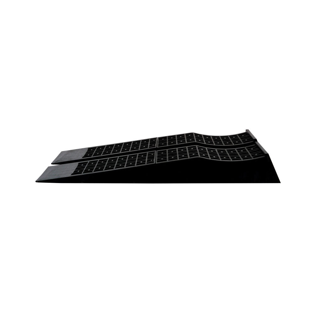 B-G RACING Auffahrrampen Low Rise teilbar schwarz (2 Stück)