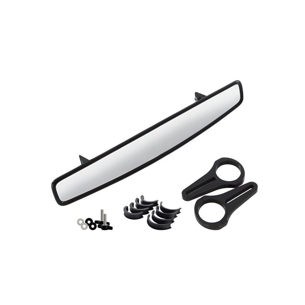 B-G RACING Rückspiegel Innenspiegel Weitwinkel Kit für Überrollkäfig (lange Halter)