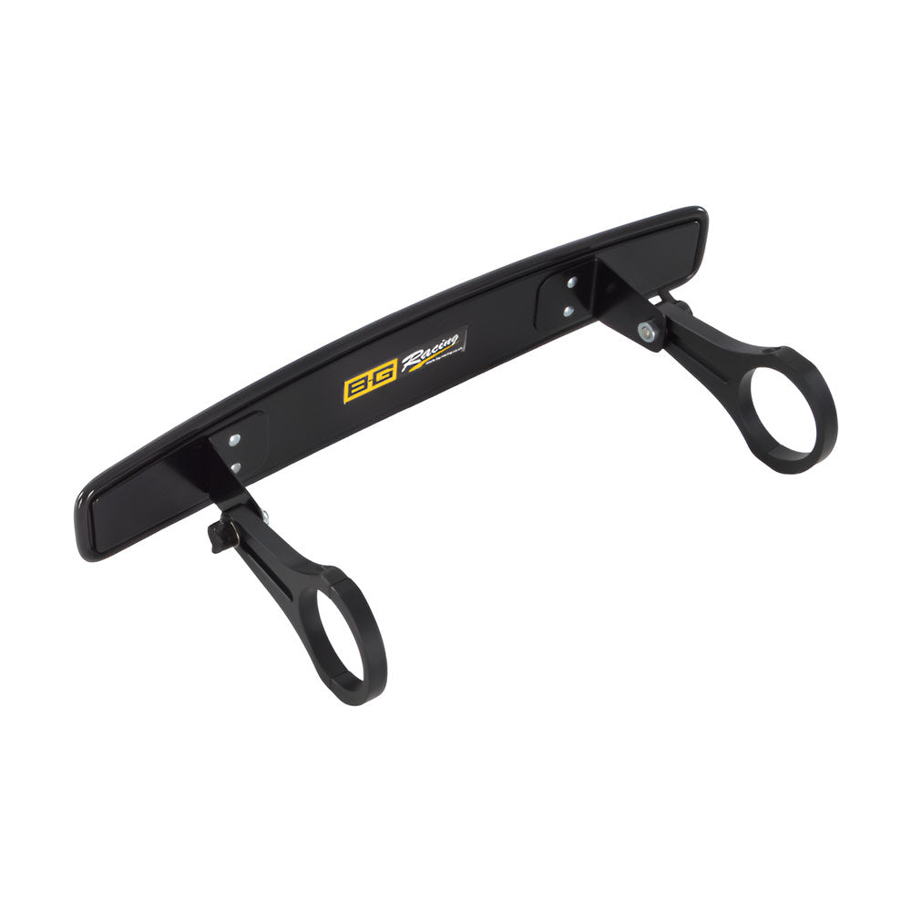 B-G RACING Rückspiegel Innenspiegel Weitwinkel Kit für Überrollkäfig (lange Halter)