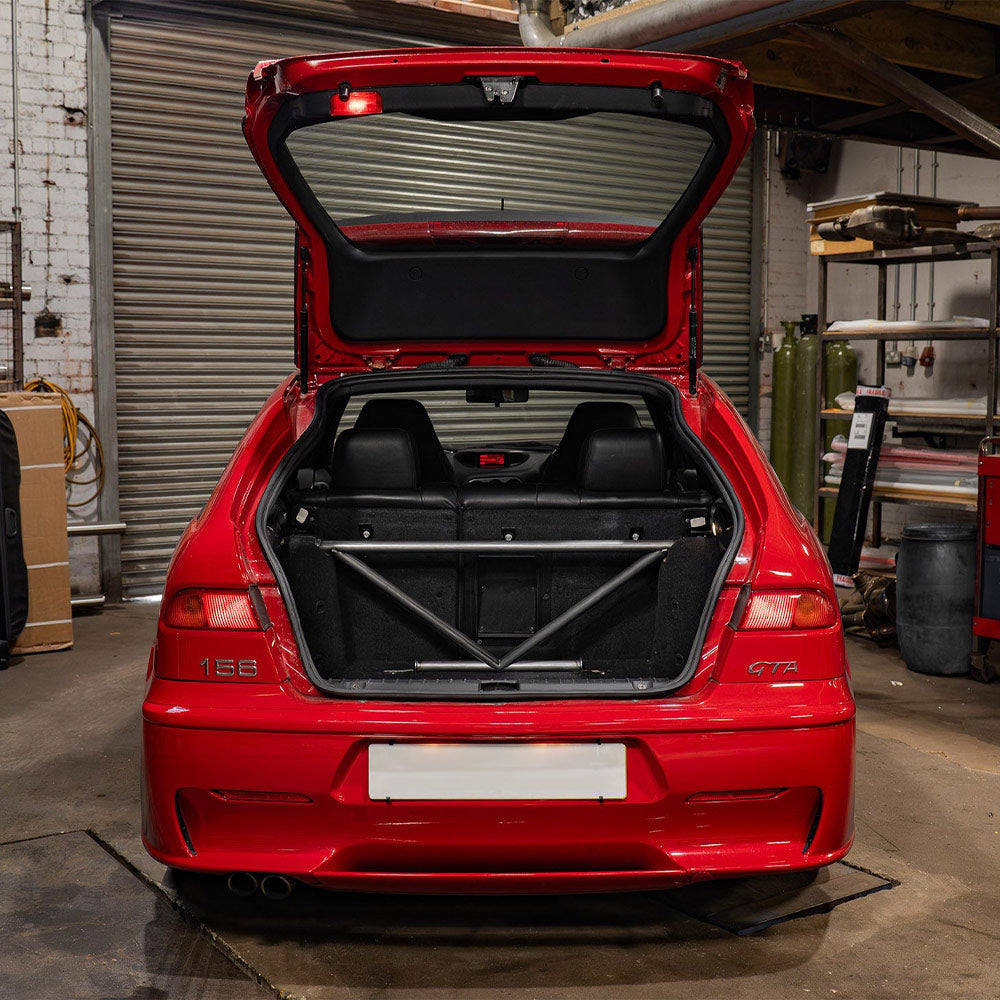 BAF MOTORSPORT Versteifungsstrebe passend für Alfa Romeo 156 (4-Punkt / eintragungsfrei)