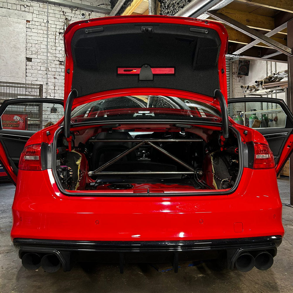 BAF MOTORSPORT Versteifungsstrebe passend für Audi S4 B8 / B8.5 Limousine & Avant (4-Punkt / eintragungsfrei)