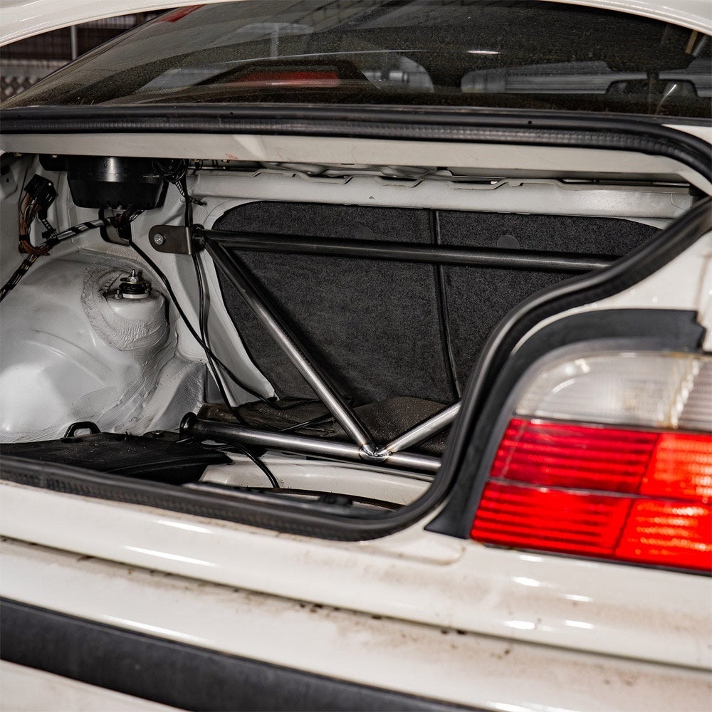BAF MOTORSPORT Versteifungsstrebe passend für BMW E36 Coupe (4-Punkt / eintragungsfrei)