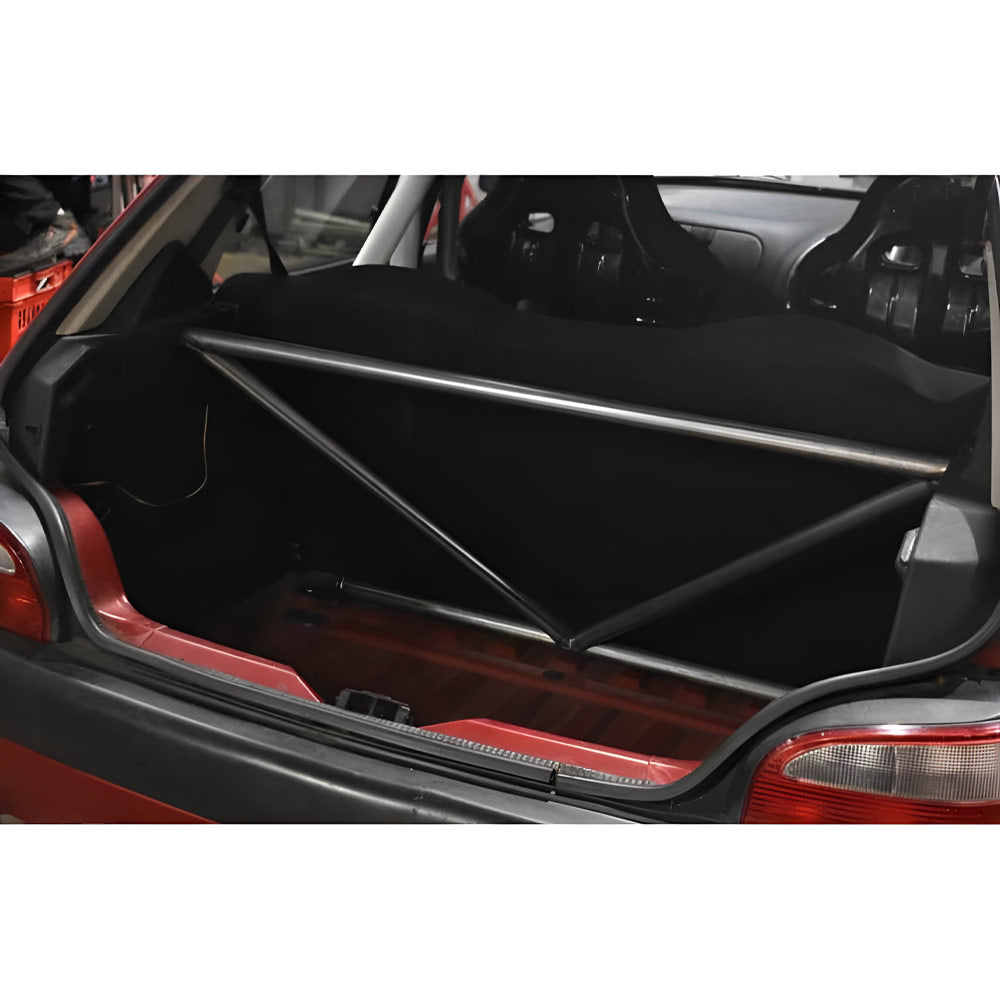 BAF MOTORSPORT Versteifungsstrebe passend für Citroën Saxo MK1 / MK2 (4-Punkt / eintragungsfrei)