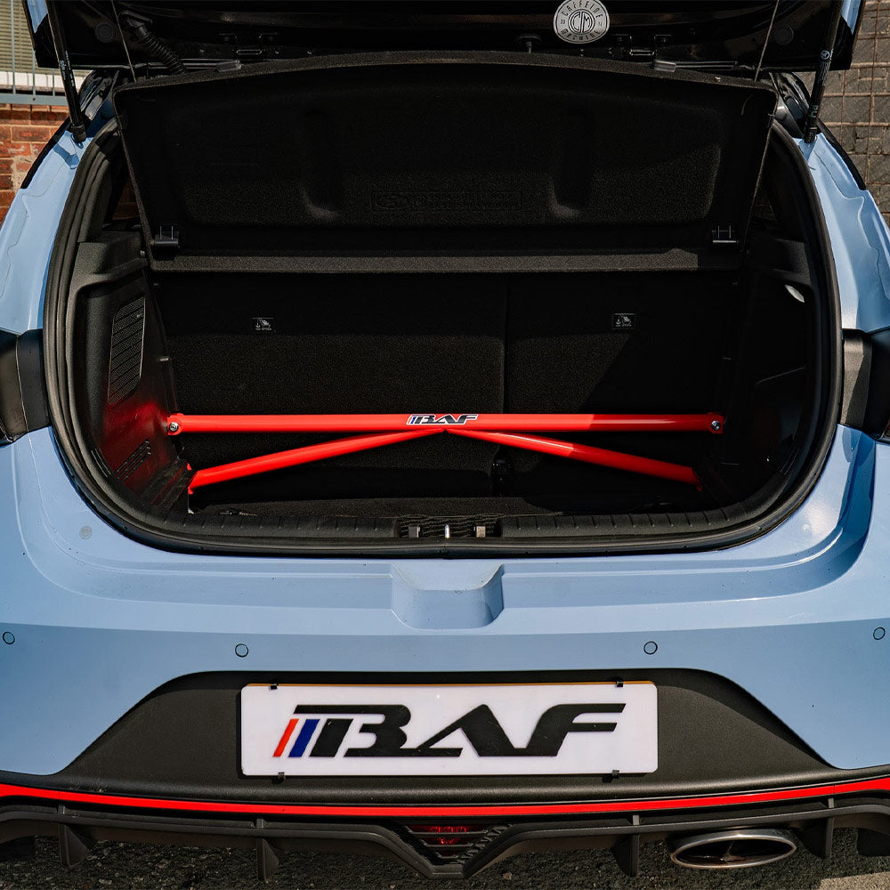 BAF MOTORSPORT Versteifungsstrebe passend für Hyundai i20 BC3 (4-Punkt / eintragungsfrei)