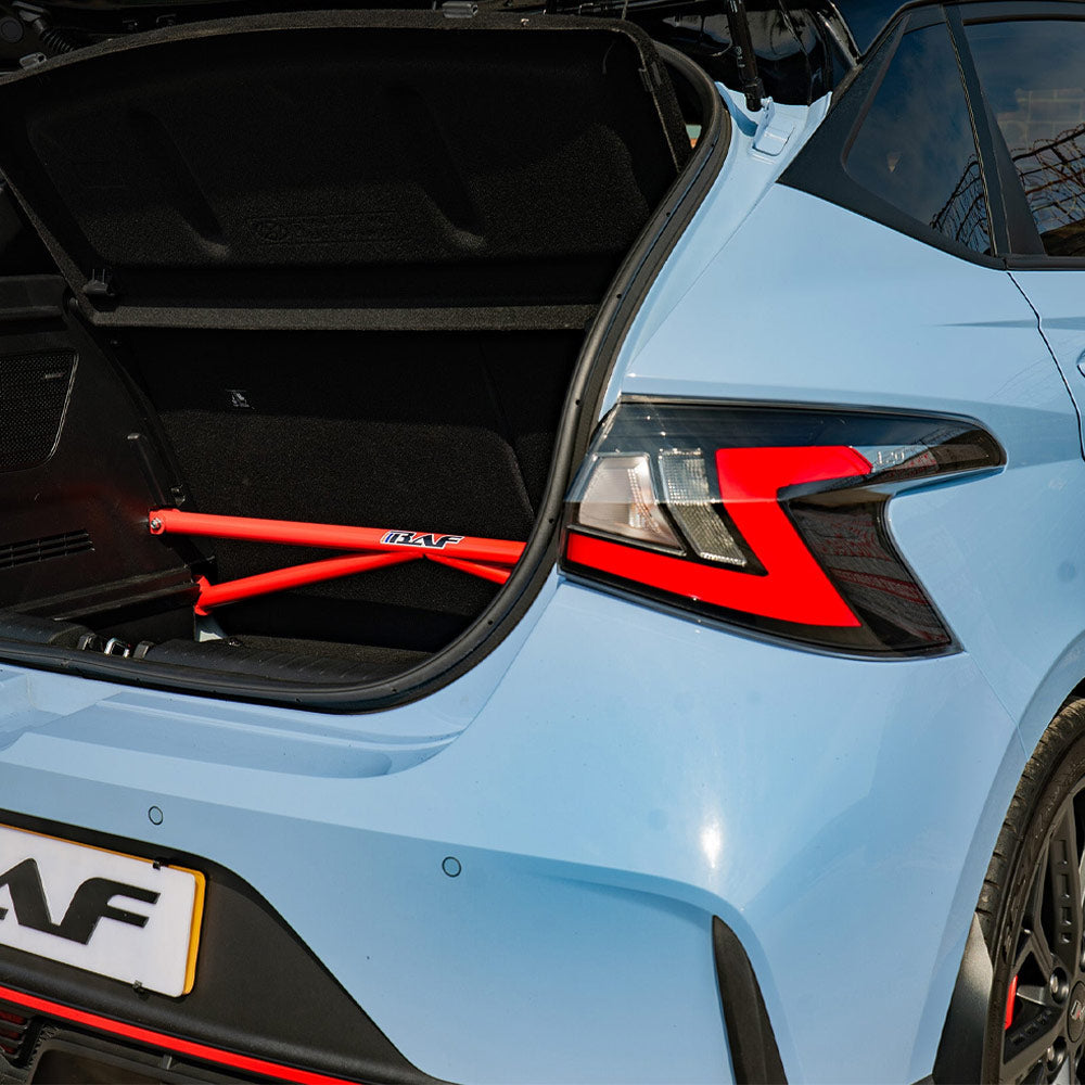 BAF MOTORSPORT Versteifungsstrebe passend für Hyundai i20 BC3 (4-Punkt / eintragungsfrei)