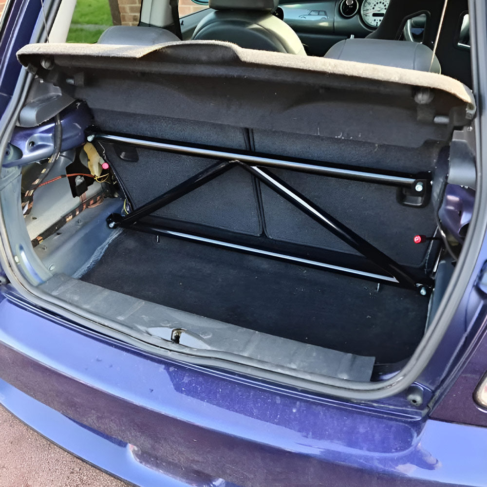BAF MOTORSPORT Versteifungsstrebe passend für Mini Cooper R50 / R53 (4-Punkt / eintragungsfrei)